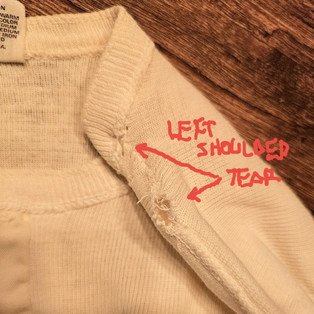 Banana Republic, long Sleeve, Henley button placket, collar. Circa 1982. - Picture 8 of 9